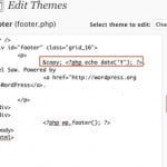 Automatically Update WordPress Copyright Year
