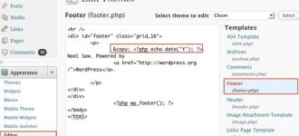 Automatically Update WordPress Copyright Year