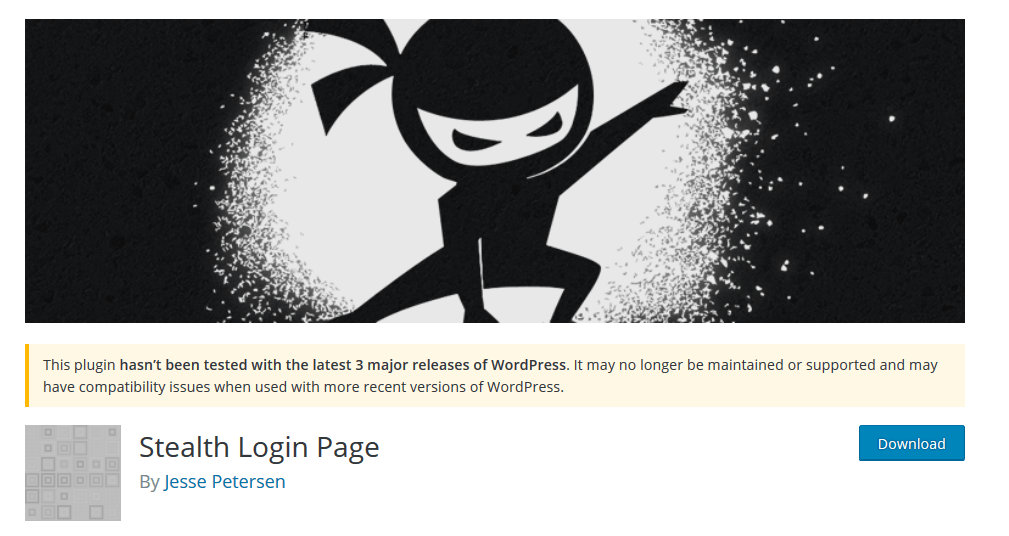 unsuppoerted inactive wordpress plugin